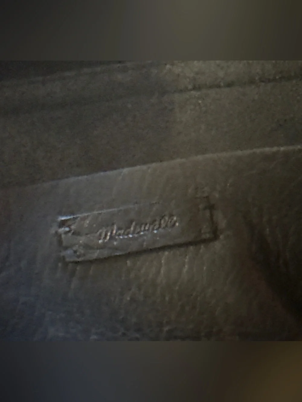 Madewell The Transport Camera Bag Black Leather with Wide and Webbed Strap